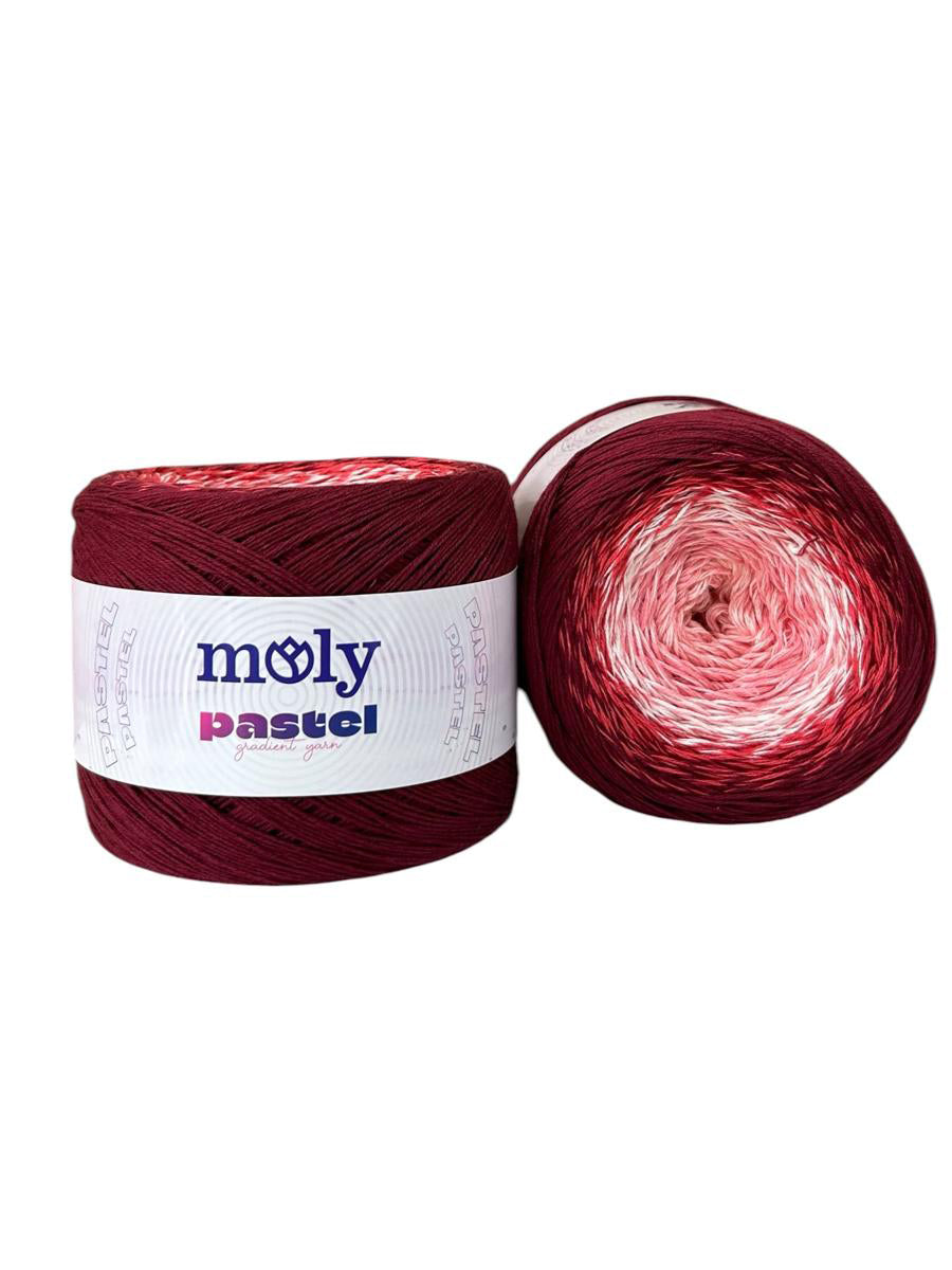 Moly Pastel 1001 renk kodlu 250 g 1000 m el örgü ipliği