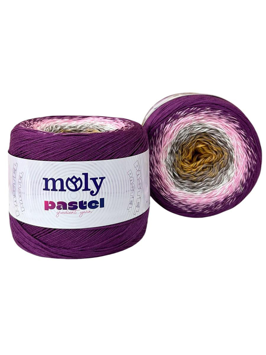 Moly Pastel 1004 renk kodlu 250 g 1000 m el örgü ipliği