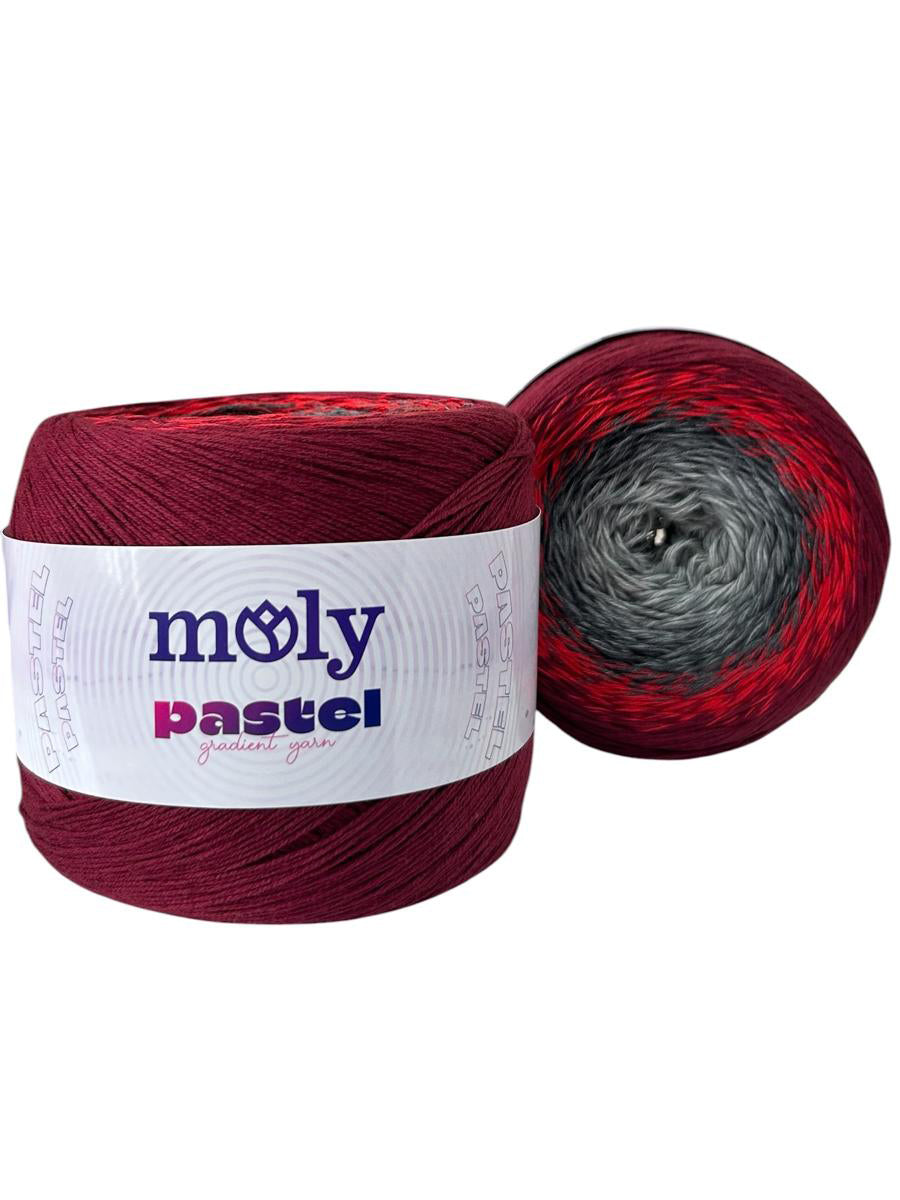 Moly Pastel 1015 renk kodlu 250 g 1000 m el örgü ipliği