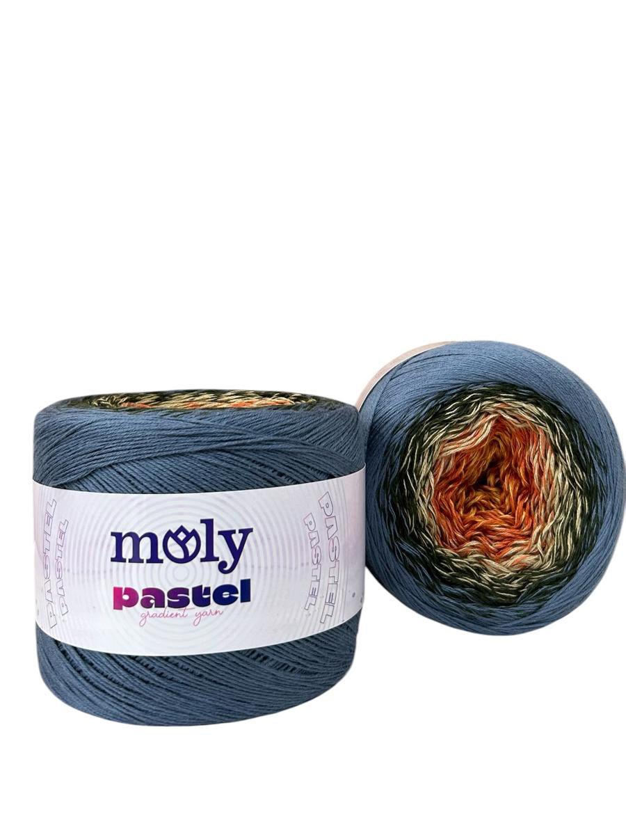 Moly Pastel 1018 renk kodlu 250 g 1000 m el örgü ipliği