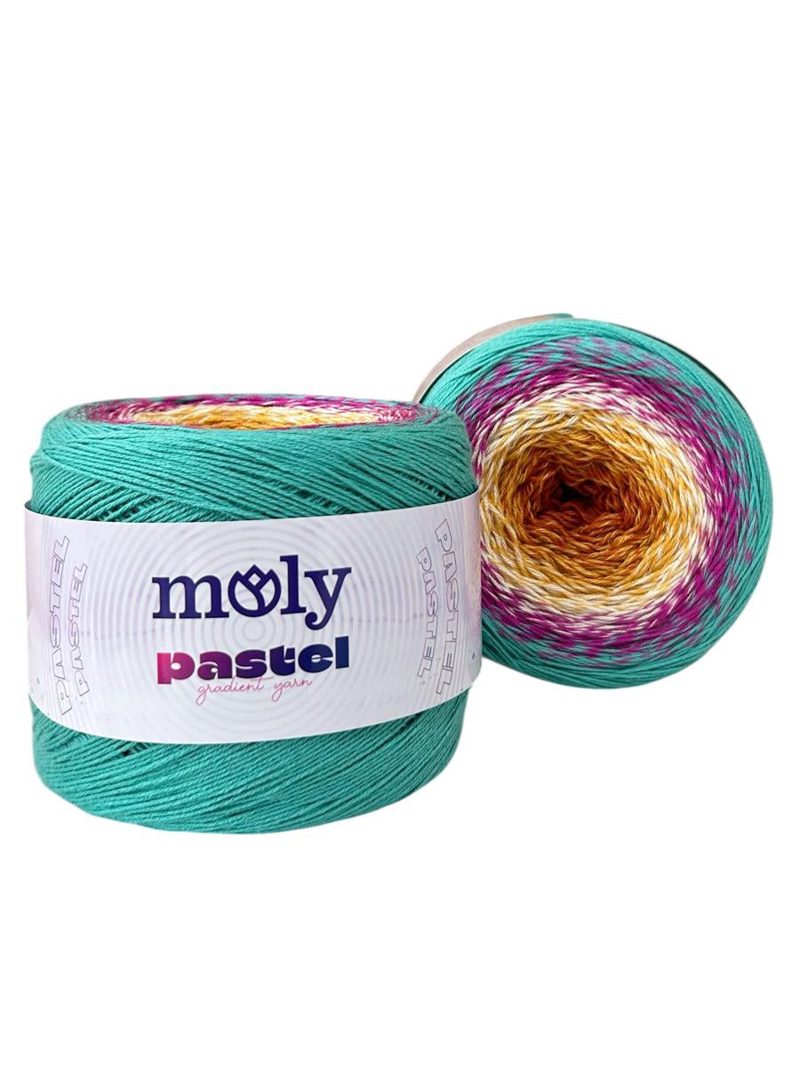 Moly Pastel 1019 renk kodlu 250 g 1000 m el örgü ipliği