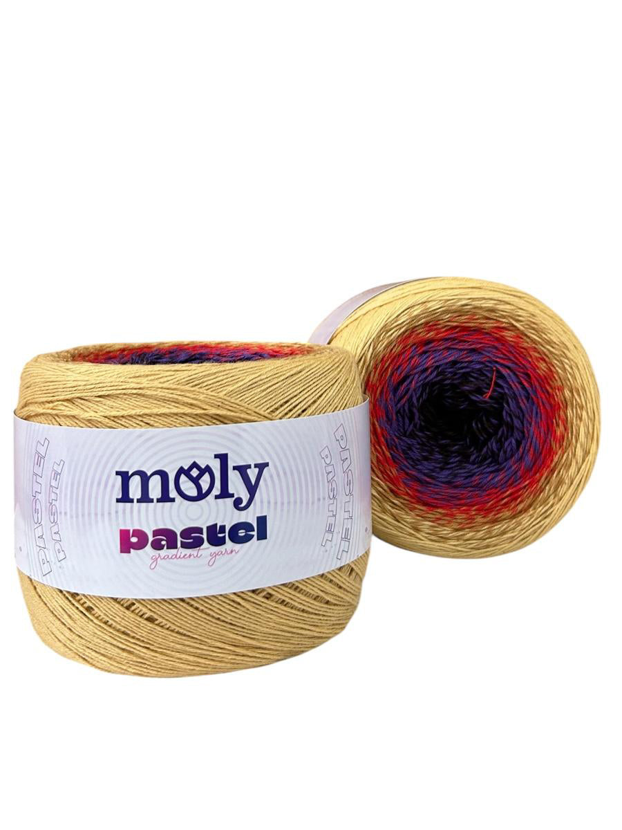 Moly Pastel 1023 renk kodlu 250 g 1000 m el örgü ipliği