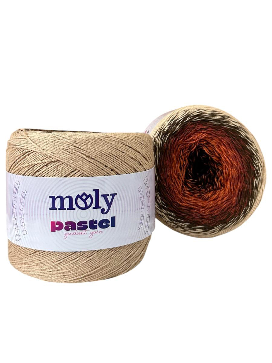 Moly Pastel 1026 renk kodlu 250 g 1000 m el örgü ipliği