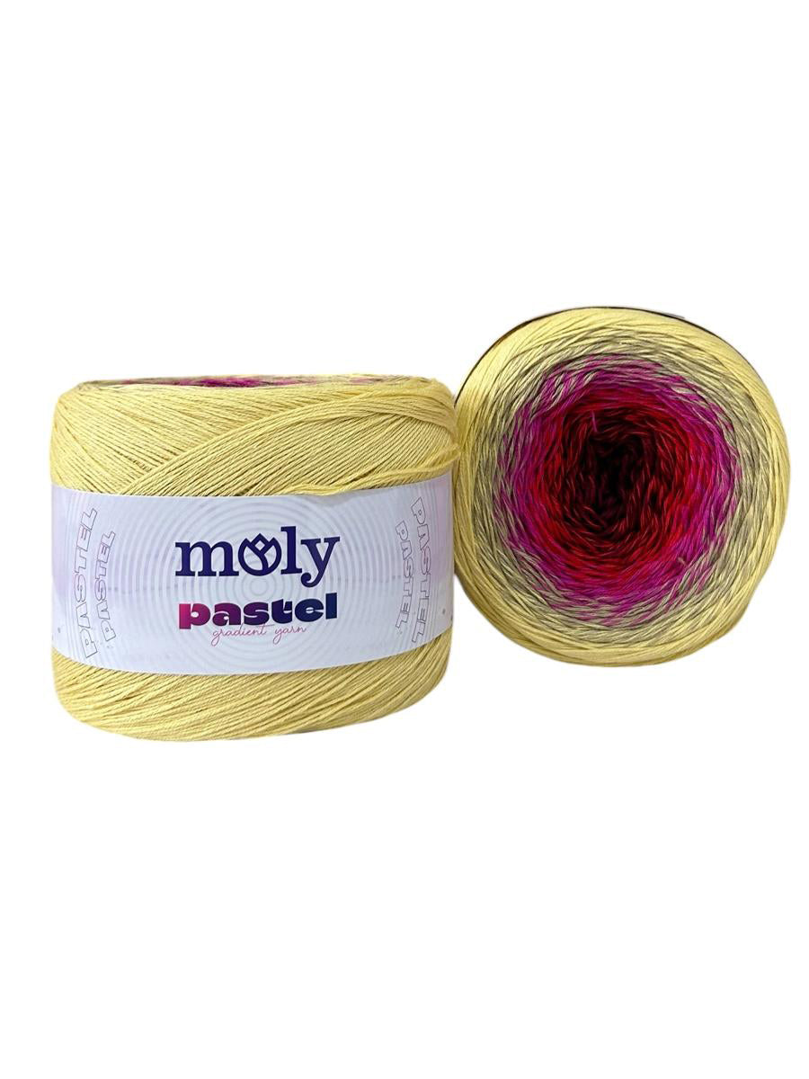 Moly Pastel 1027 renk kodlu 250 g 1000 m el örgü ipliği
