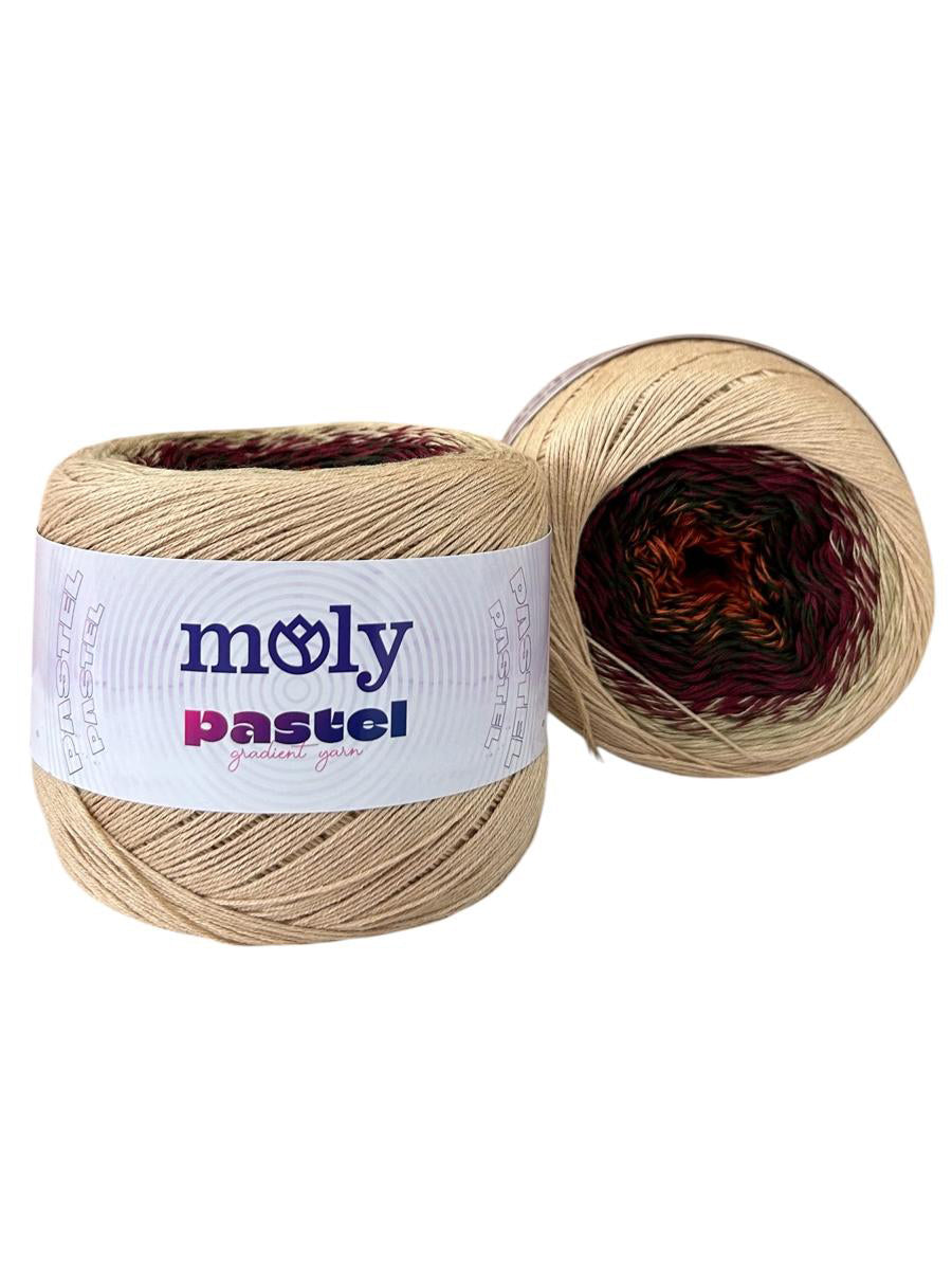 Moly Pastel 1033 renk kodlu 250 g 1000 m el örgü ipliği