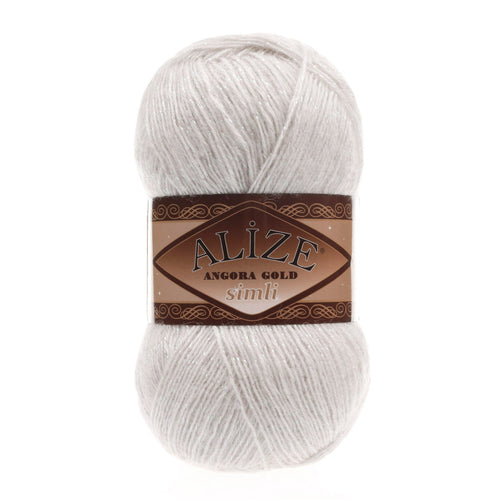 Alize Angora Gold Simli El Örgü İpi - 599 - Hobinest Tuhafiye