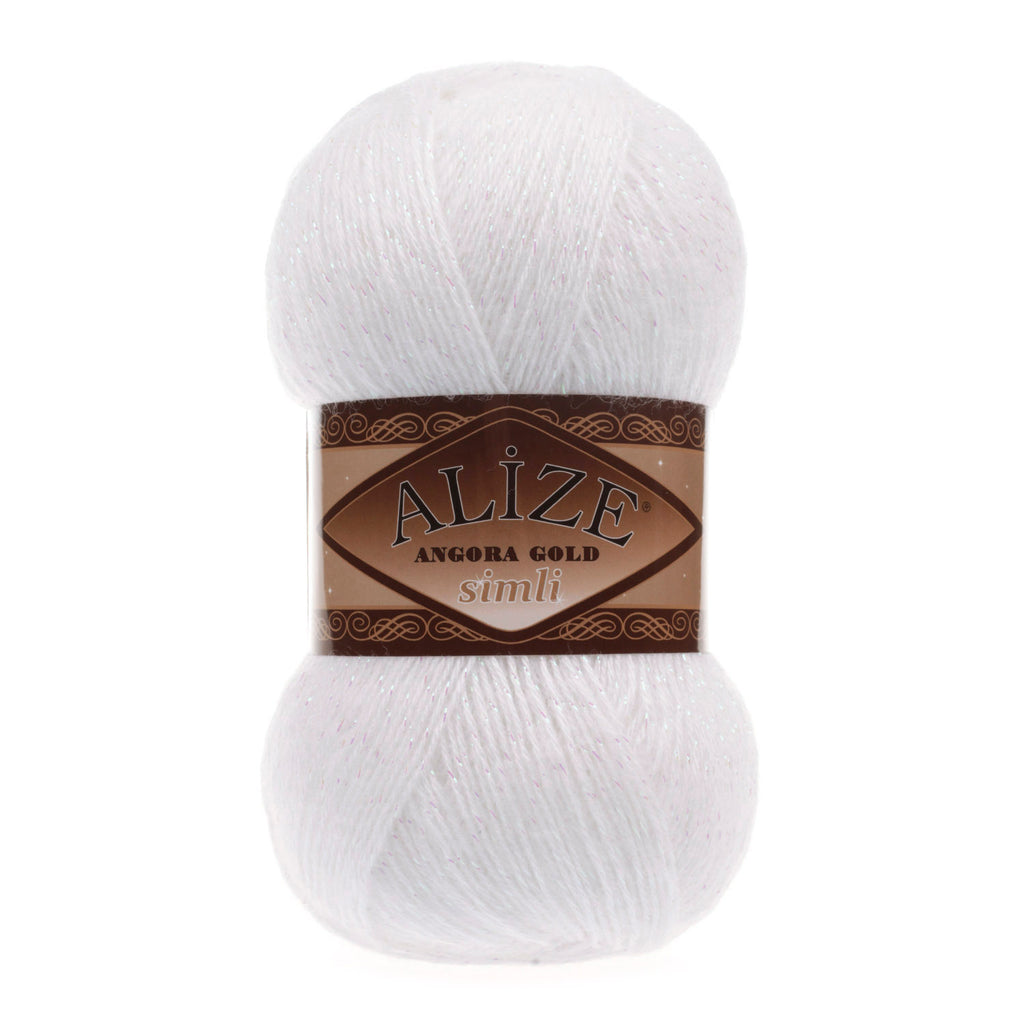 Alize Angora Gold Simli El Örgü İpi - 55 - Hobinest Tuhafiye