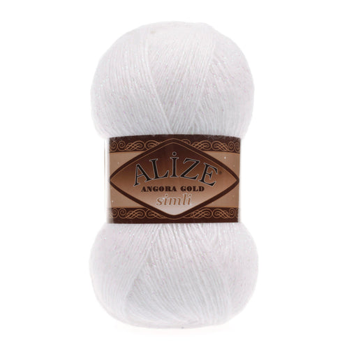 Alize Angora Gold Simli El Örgü İpi - 55 - Hobinest Tuhafiye