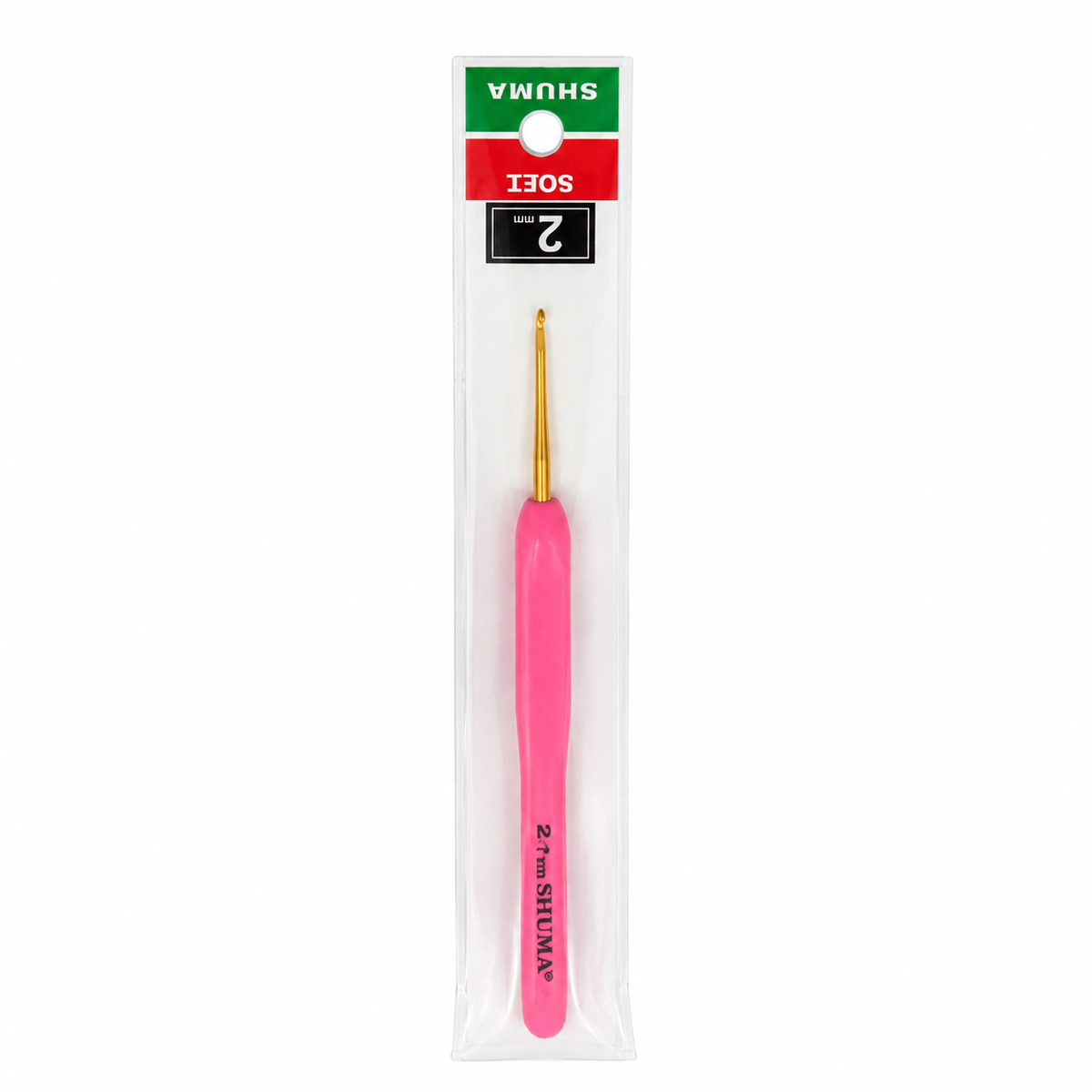 Shuma Soft 2 mm Pembe Saplı Örgü Tığı