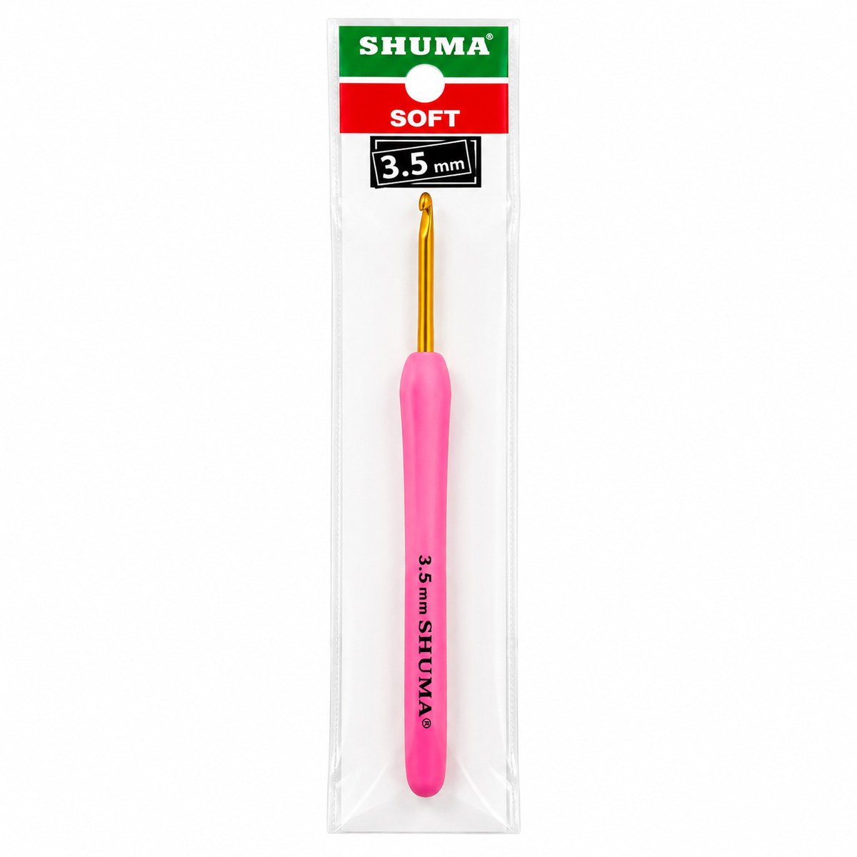 Shuma Soft 3,5 mm Pembe Saplı Örgü Tığı