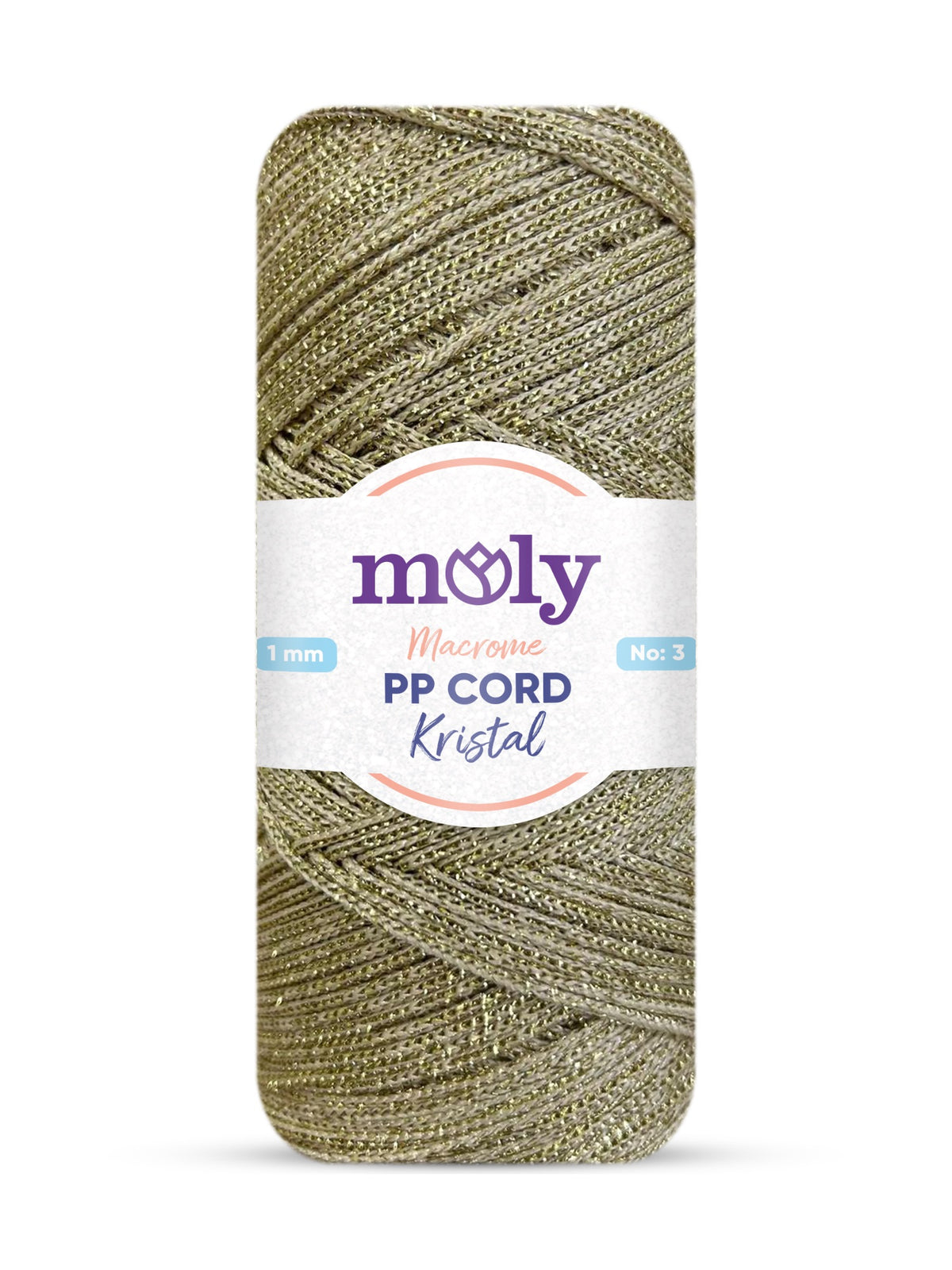 Moly Kristal PP Makrome No3 030 Makrome İpi 200 g