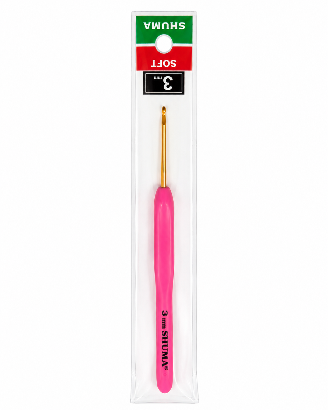 Shuma Soft 3 mm Pembe Saplı Örgü Tığı