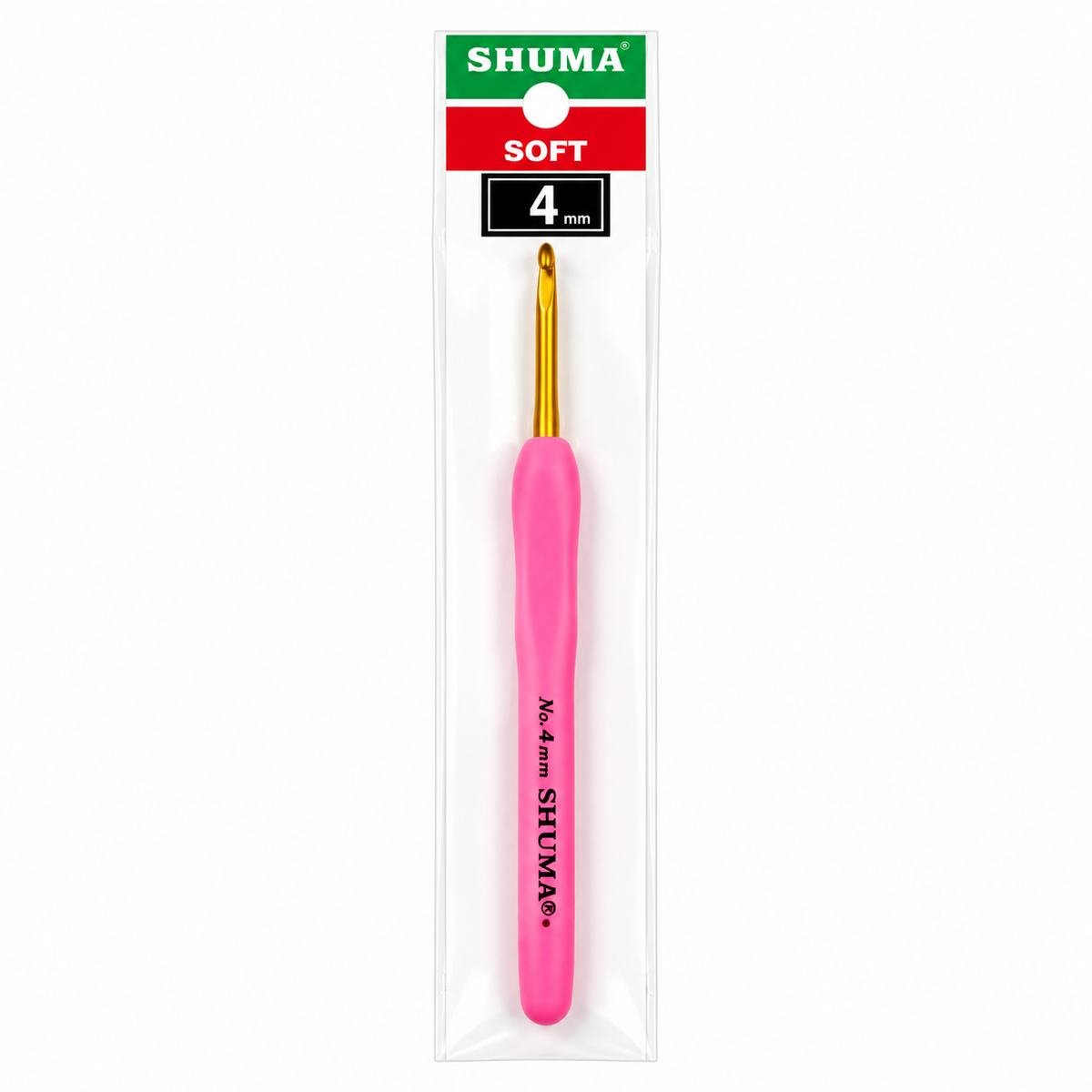 Shuma Soft 4 mm Pembe Saplı Örgü Tığı