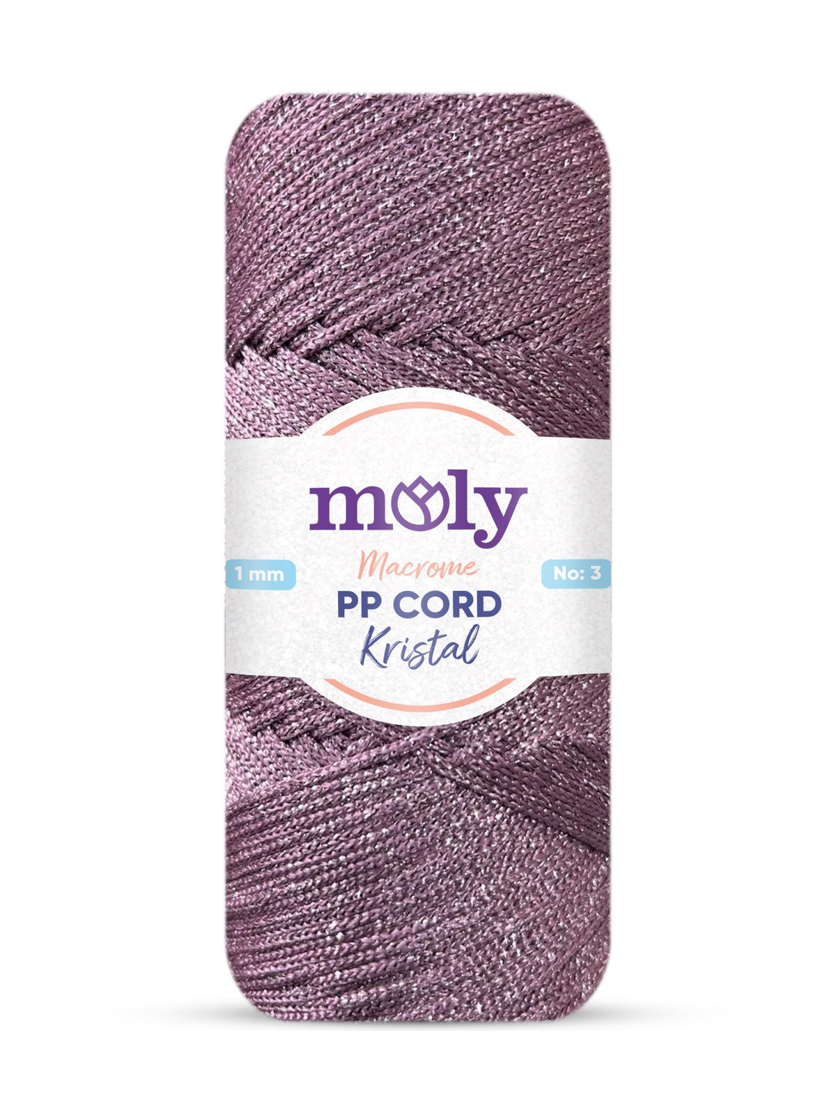 Moly Kristal PP Makrome No3 077 Makrome İpi 200 g