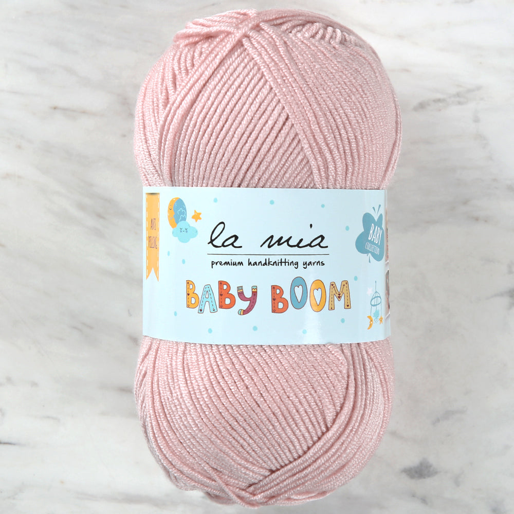 La Mia Baby Boom Pudra Pembe El Örgü İpi - 441 - Hobinest Tuhafiye