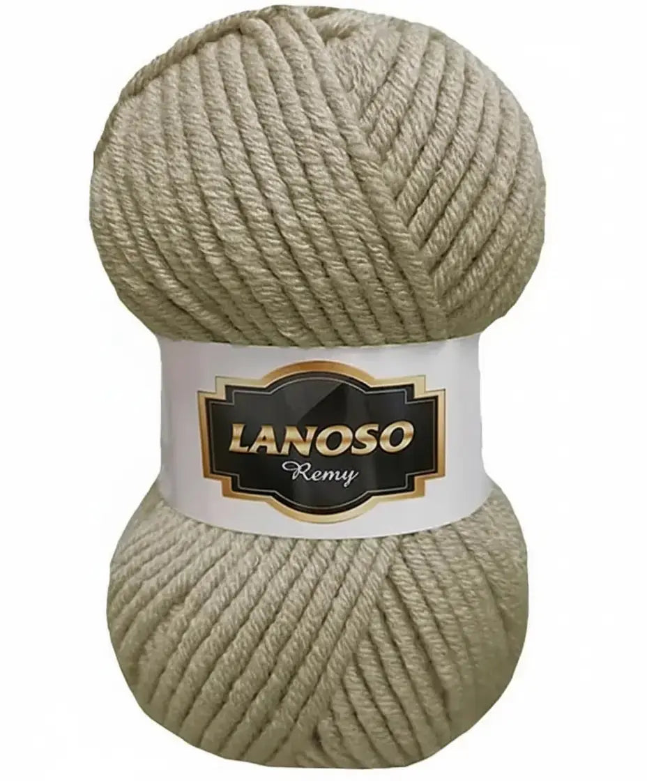 Lanoso Remy 909 Taş Rengi Yün Karışımlı Örgü İpi 100 g