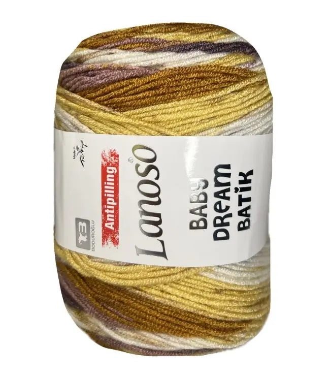 Lanoso Baby Dream Antipilling Batik 756 Batik Bebek Örgü İpi 100 g