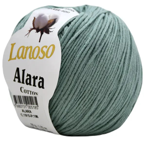 Lanoso Alara 1915 Çağla Yeşili 50 g 140 m örgü ipliği