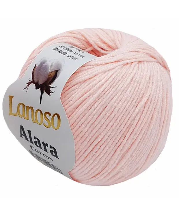 Lanoso Alara 1931 Toz Pembe 50 g 140 m örgü ipliği