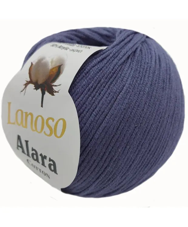 Lanoso Alara 993 Kot Mavi 50 g 140 m örgü ipliği