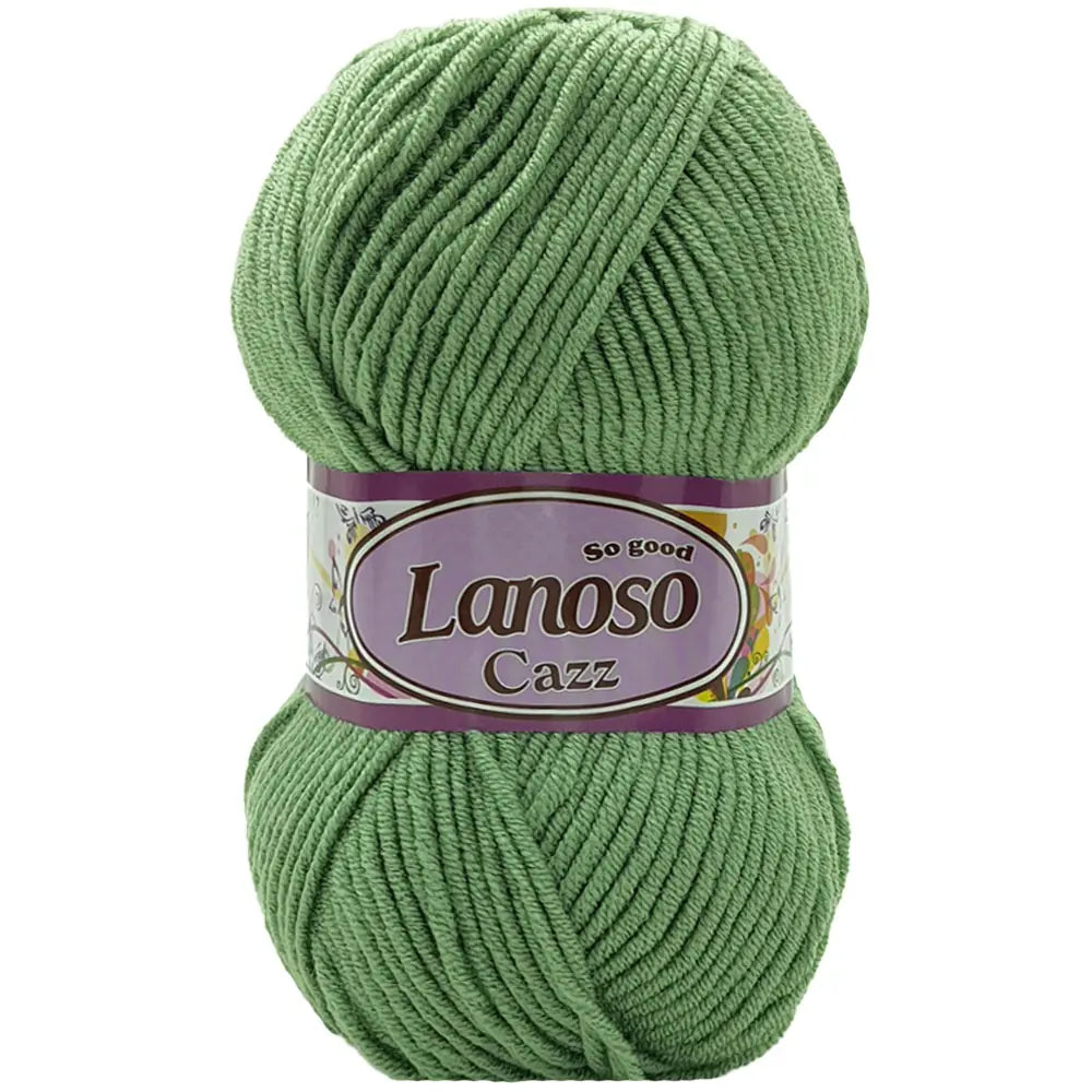 Lanoso Cazz 927 Yeşil Akrilik Örgü İpi 100 g