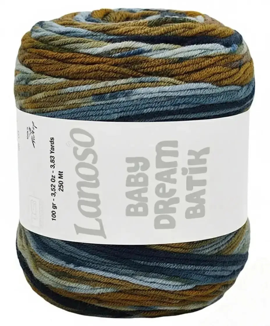 Lanoso Baby Dream Antipilling Batik 736 Batik Bebek Örgü İpi 100 g