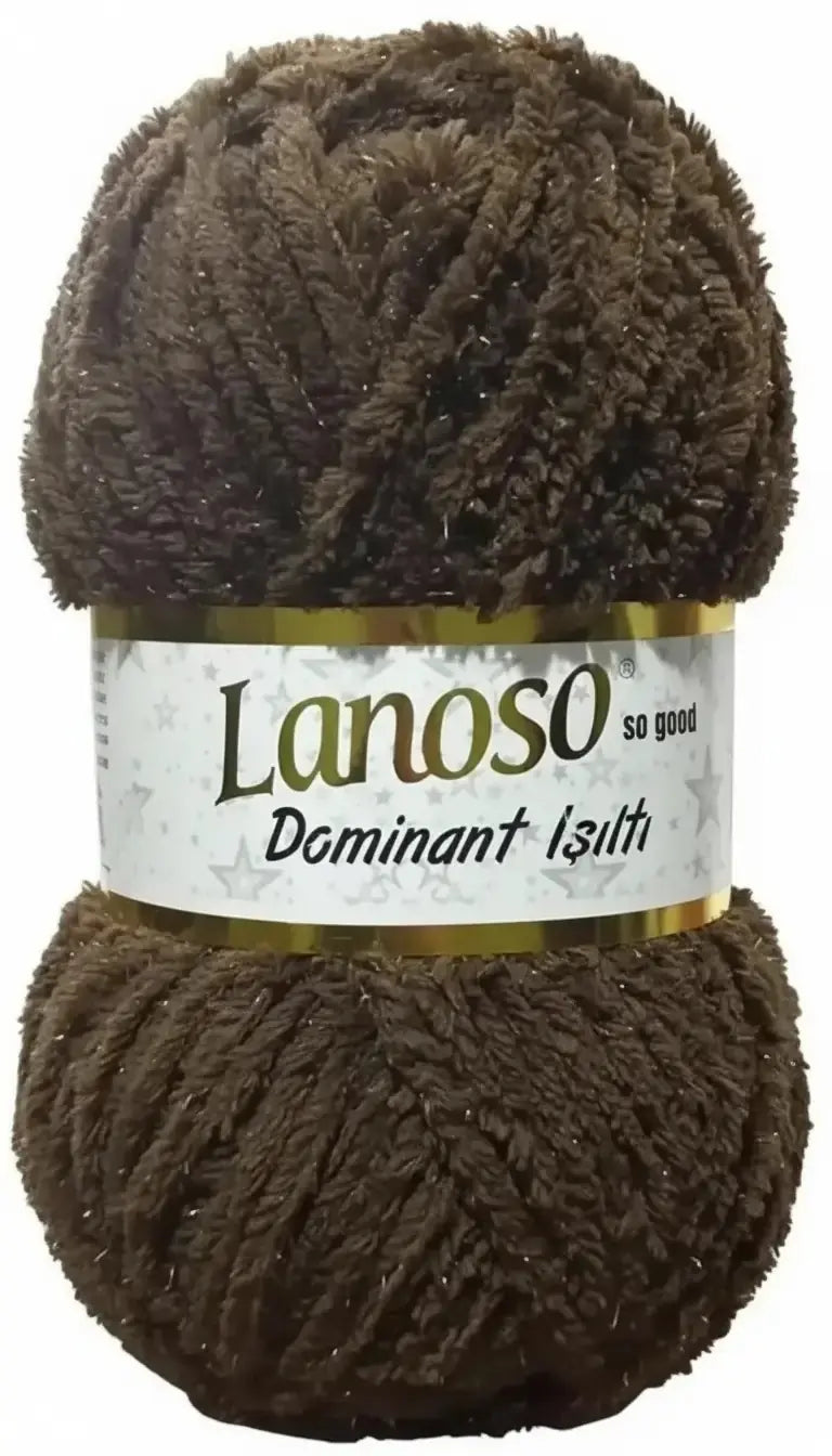 Lanoso Dominant Işıltı 992 Simli Peluş Örgü İpi 100 g