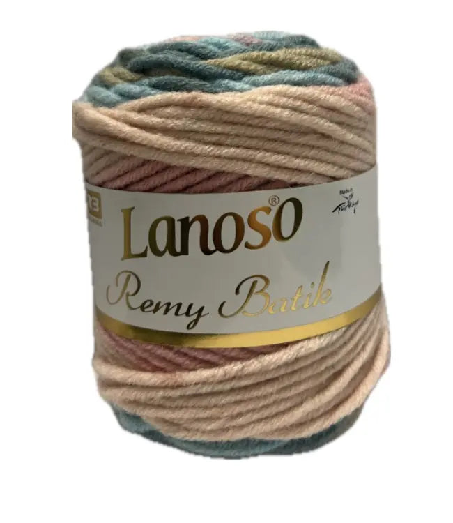 Lanoso Remy Batik 820 Batik Yün Karışımlı Örgü İpi 100 g