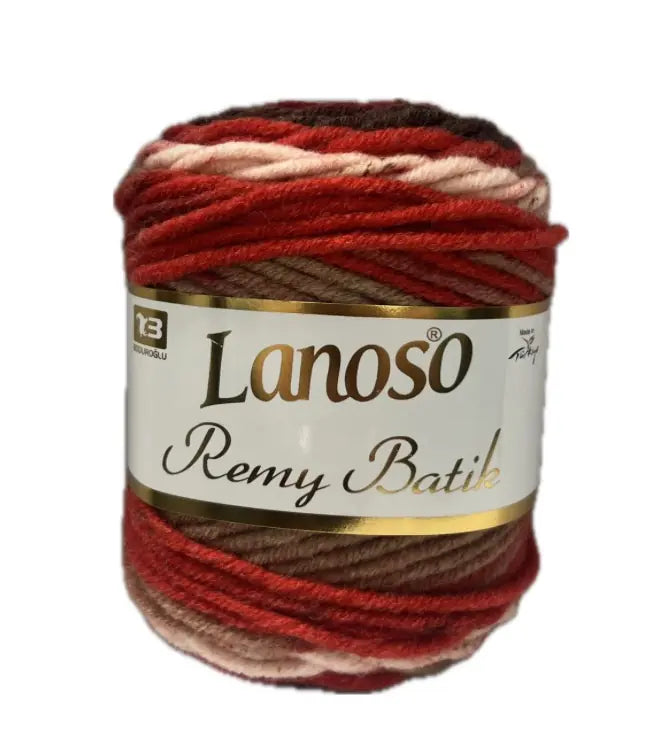 Lanoso Remy Batik 816 Batik Yün Karışımlı Örgü İpi 100 g