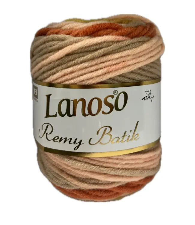 Lanoso Remy Batik 819 Batik Yün Karışımlı Örgü İpi 100 g