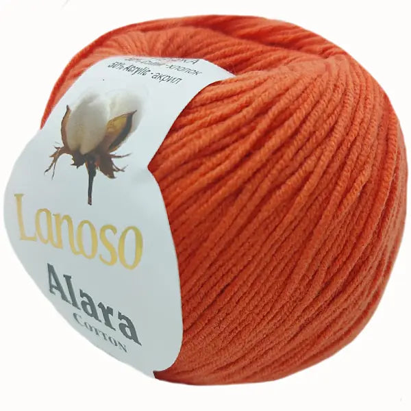 Lanoso Alara 1906 Turuncu 50 g 140 m örgü ipliği