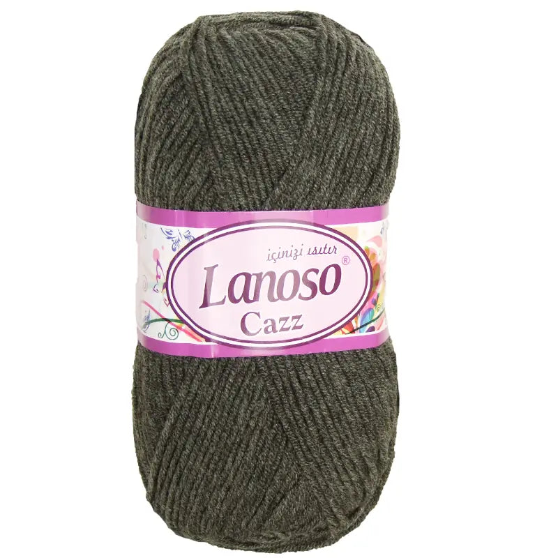 Lanoso Cazz 963 Koyu Antrasit Akrilik Örgü İpi 100 g
