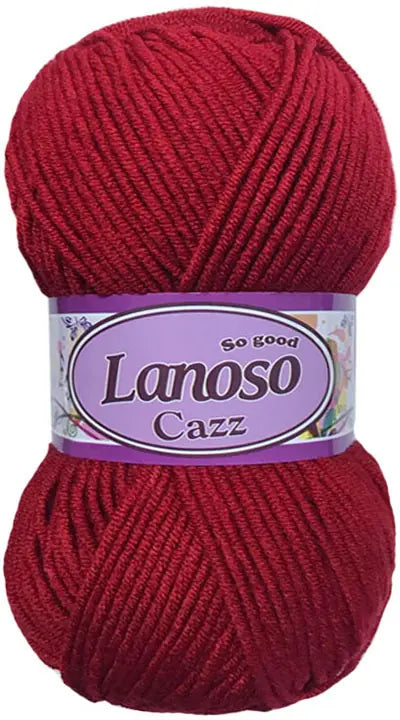 Lanoso Cazz 956 Kırmızı Akrilik Örgü İpi 100 g