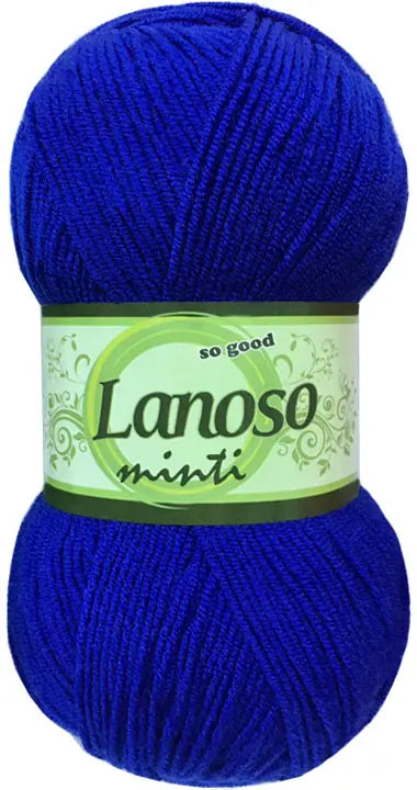 Lanoso Minti 954 Saks Mavisi Akrilik Örgü İpi 100 g