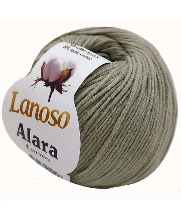 Lanoso Alara 952 Gri 50 g 140 m örgü ipliği