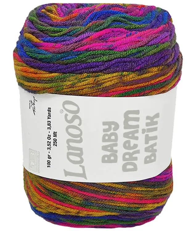 Lanoso Baby Dream Antipilling Batik 746 Batik Bebek Örgü İpi 100 g