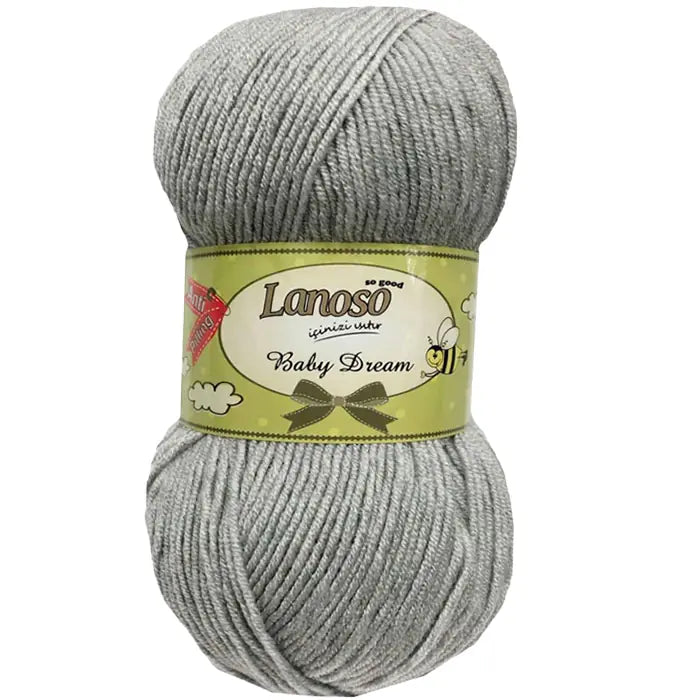 Lanoso Baby Dream Antipilling 951 Açık Gri Bebek Örgü İpi 100 g