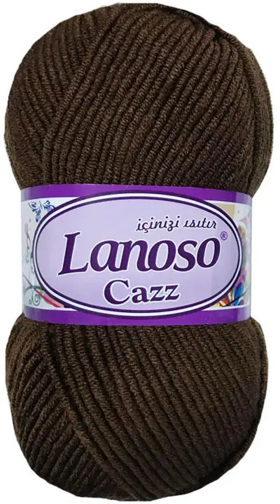 Lanoso Cazz 923 Kahve Akrilik Örgü İpi 100 g
