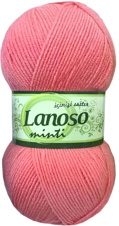 Lanoso Minti 933 Şeker Pembe Akrilik Örgü İpi 100 g