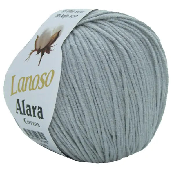 Lanoso Alara 951 Açık Gri 50 g 140 m örgü ipliği