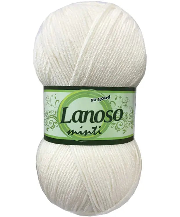 Lanoso Minti 997 Krem Akrilik Örgü İpi 100 g