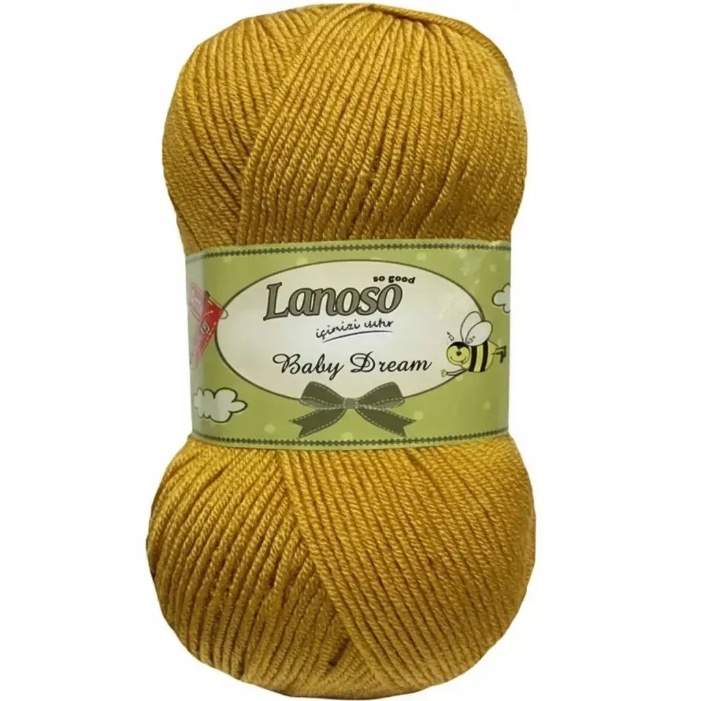 Lanoso Baby Dream Antipilling 903 Hardal Bebek Örgü İpi 100 g
