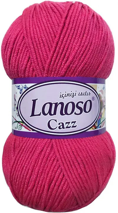 Lanoso Cazz 981 Açık Nar Çiçeği Akrilik Örgü İpi 100 g