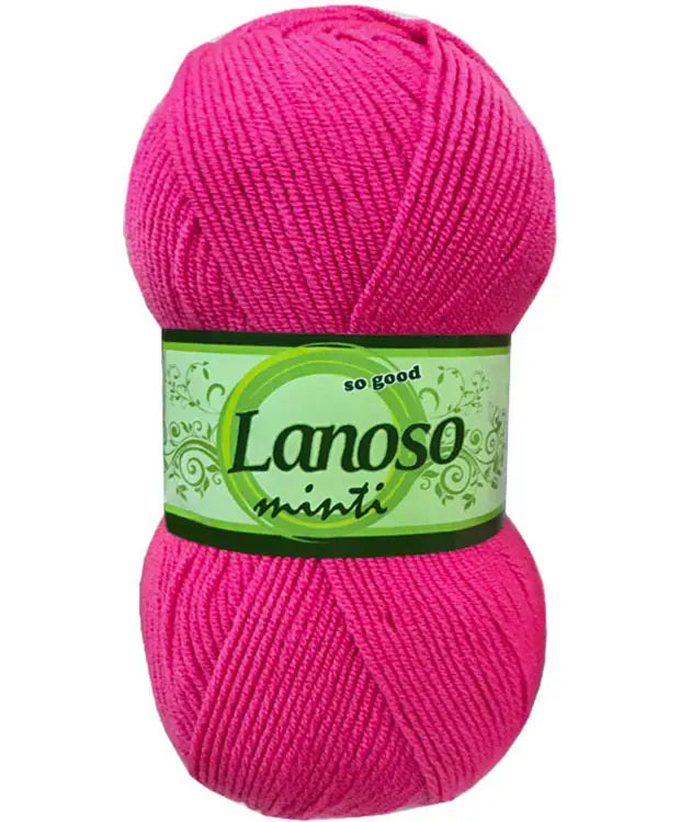 Lanoso Minti 946 Fuşya Akrilik Örgü İpi 100 g