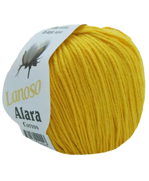 Lanoso Alara 913 Yumurta Sarısı 50 g 140 m örgü ipliği