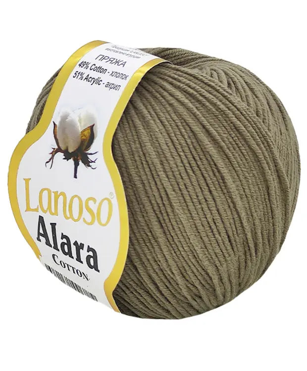 Lanoso Alara 909 Kum 50 g 140 m örgü ipliği