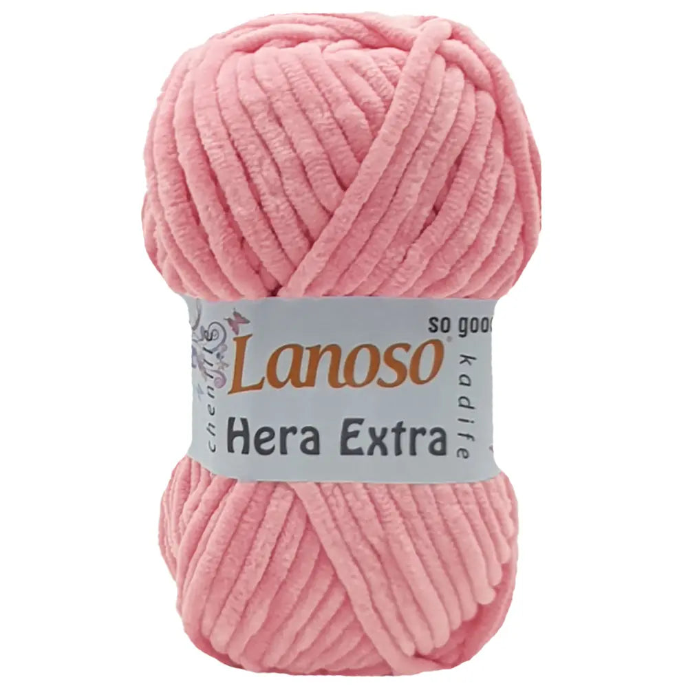 Lanoso Hera Extra 933 Pembe Kadife Örgü İpi 100 g
