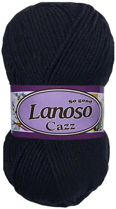 Lanoso Cazz 960 Siyah Akrilik Örgü İpi 100 g