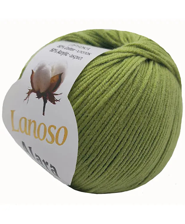 Lanoso Alara 919 Mint Yeşil 50 g 140 m örgü ipliği