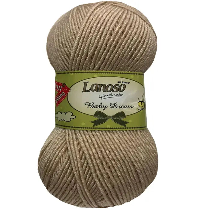Lanoso Baby Dream Antipilling 995 Taş Rengi Bebek Örgü İpi 100 g